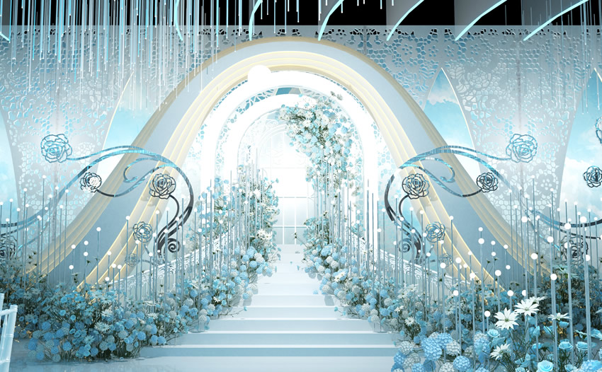 民丰釡香烙馍村水晶厅效果展示