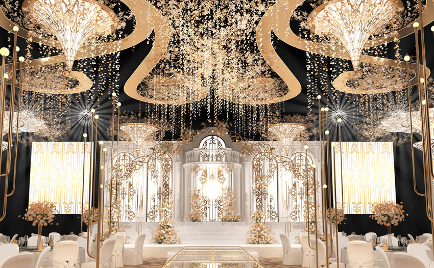 民丰花木兰喜事汇金色大厅效果展示